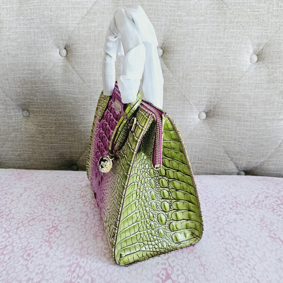 NWT Brahmin Limeade Ombre Melbourne Small Caroline - Picture 5 of 16